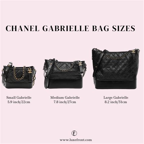 chanel gabrielle travel size|chanel gabrielle bag size comparison.